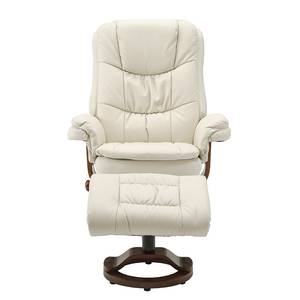 Relaxfauteuil Keltern (met hocker) kunstleer - Beige