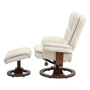 Relaxfauteuil Keltern (met hocker) kunstleer - Beige