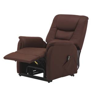 Fauteuil de relaxation Knuckey Avec dispositif électrique - Microfibre - Marron