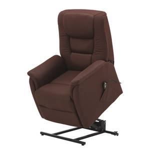 Fauteuil de relaxation Knuckey Avec dispositif électrique - Microfibre - Marron