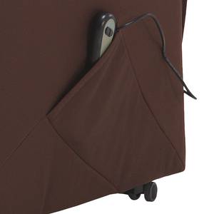 Fauteuil de relaxation Knuckey Avec dispositif électrique - Microfibre - Marron