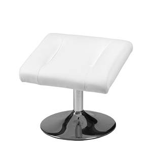 Fauteuil de relaxation Korfu Avec repose-pieds Imitation cuir - Blanc