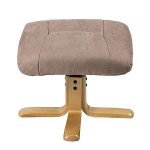 Fauteuil de relaxation Bordeaux Avec repose-pieds - Microfibre - Marron