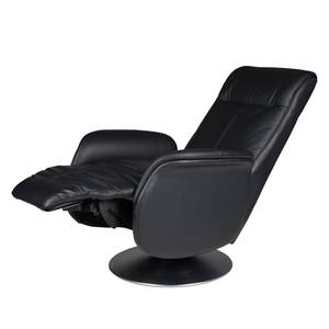 Relaxfauteuil Massione echt leer zwart