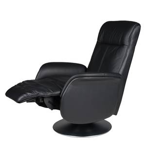 Relaxfauteuil Massione echt leer zwart