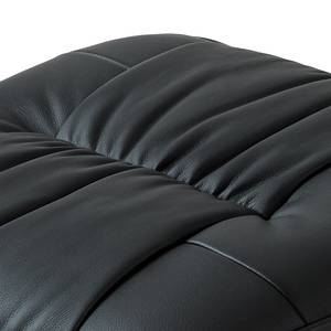 Fauteuil de relaxation Montreal Avec repose-pieds - Imitation cuir - Noir