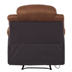 Fauteuil de relaxation Norden Microfibre / Imitation cuir marron