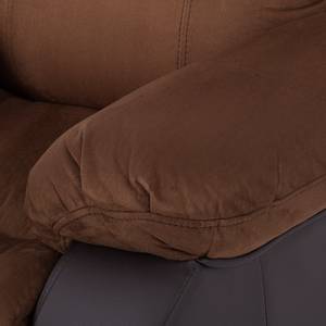 Fauteuil de relaxation Norden Microfibre / Imitation cuir marron