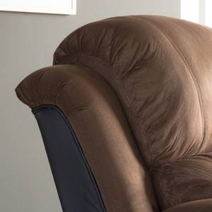 Fauteuil de relaxation Norden Microfibre / Imitation cuir - Marron