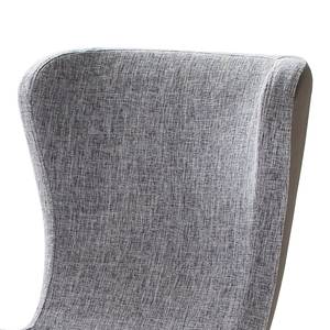 Fauteuil de relaxation Perryton Tissu / Imitation cuir - Gris