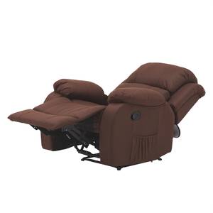 Relaxfauteuil Ravels microvezel bruin