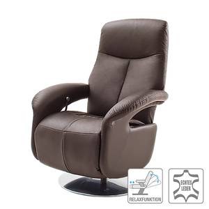 Fauteuil de relaxation Ray Cuir véritable / Imitation cuir - Mocca