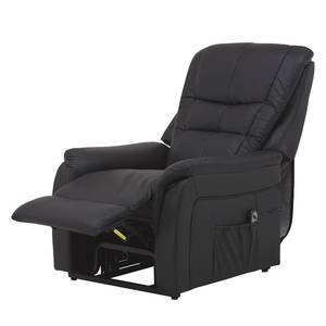 Relaxfauteuil Sasina (met opstahulp) kunstleer - Zwart