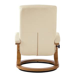 Relaxfauteuil Vancouver (met hocker) beige kunstleer