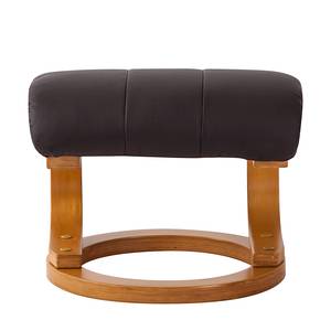 Relaxfauteuil Vancouver (met hocker) bruin kunstleer