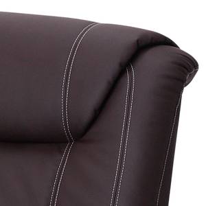 Fauteuil de relaxation Willes Imitation cuir Marron café