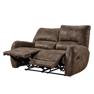 Relaxsofa Elsfjord (2-Sitzer) Microfaser - Mittelbraun