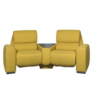 Canapé de relaxation Space (2 places) Textile - Avec fonction relaxation - Jaune