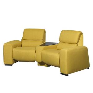 Canapé de relaxation Space (2 places) Textile - Avec fonction relaxation - Jaune