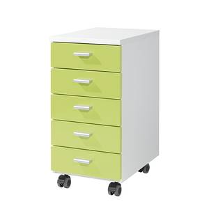 Rollende kast Colour Groen/wit