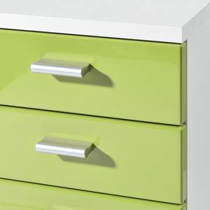 Rollende kast Colour Groen/wit