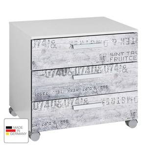 Rollende kast Sumatra Grijs - Plaatmateriaal - 55 x 54 x 42 cm