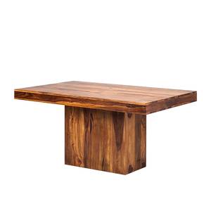 Table colonne Andaman Sheesham - Miel foncé - 120 x 120 cm -