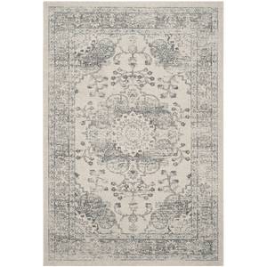 Vloerkleed Flora II mixweefsel - beige/donkerblauw - 160 x 230 cm