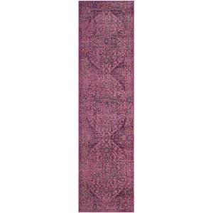 Loper Alvita mixweefsel - roze - 66x243cm