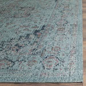 Tapis de couloir Ambrosine Tissu mélangé - Bleu clair - 66 x 243 cm