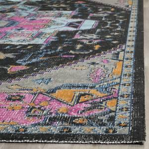 Loper Alroy textielmix - grijs/roze - 66x243cm