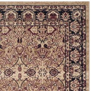 Tapijt Catania Area mixweefsel - beige/wijnrood - 90 x 150 cm