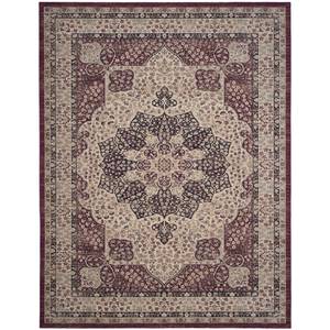 Tapis Batina Tissu mélangé - Beige / Bordeaux - 243 x 304 cm