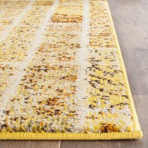 Tapis Effi Fibres synthétiques - Jaune / Crème - 90 x 150 cm