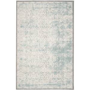 Tapis Amala Fibres synthétiques - Sable / Turquoise - 120 x 180 cm