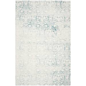 Tapijt Bettine kunstvezels - Zandkleurig/turquoise - 200 x 300 cm