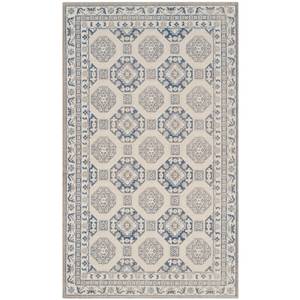 Tapis Persis Tissu mélangé - Beige / Bleu foncé - 120 x 180 cm