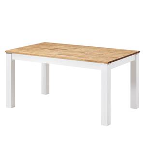 Table Driva Bouleau massif - Blanc / Bouleau - 140 x 85 cm