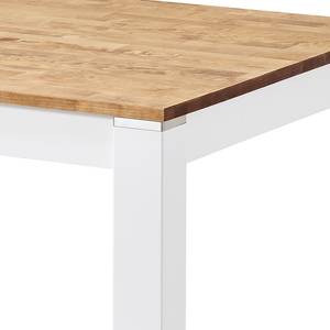 Table Driva Bouleau massif - Blanc / Bouleau - 140 x 85 cm