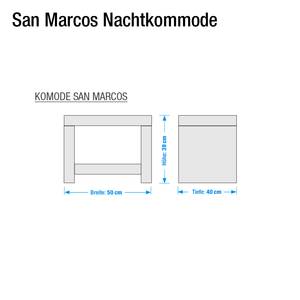 San Marcos bed massief acaciahout - in verschillende afmetingen - 140 x 200cm