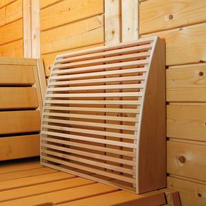 Poggiatesta/Spalliera sauna Marrone - Materiale a base lignea - 43 x 12 x 16 cm