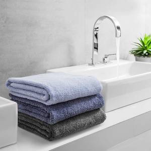 Sauna handdoek PURE 100% katoen - lichtblauw/ijsblauw