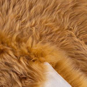 Tapis peau de mouton Laine - Ambre jaune