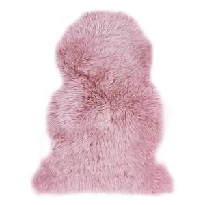 Tapis peau de mouton Laine - Rosé