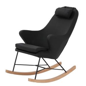 Fauteuil à bascule Jaype Imitation cuir - Noir