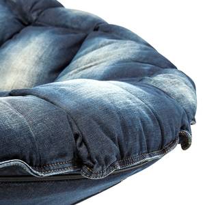 Schaukelsessel Ufo Jeans Baumwollstoff Jeansblau