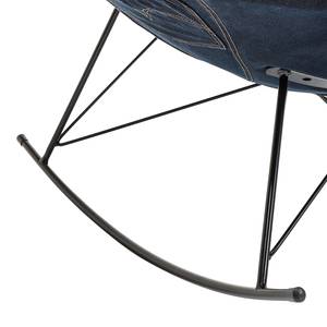 Fauteuil à bascule Ufo Jeans Coton Bleu jean