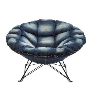 Fauteuil à bascule Ufo Jeans Coton Bleu jean