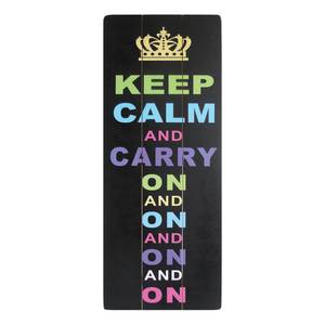 Schild Carry On Schwarz