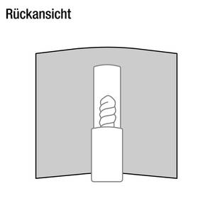 Schirm zur Wandleuchte Silber & Weiß